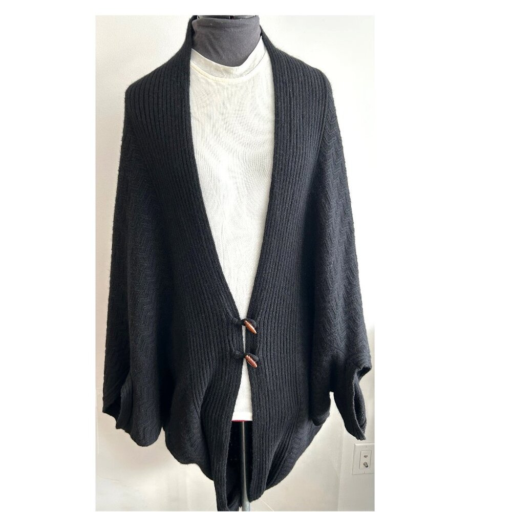 Suss Black Cashmere Cardigan